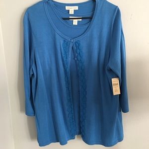 New with tags Coldwater Creek sweater set.